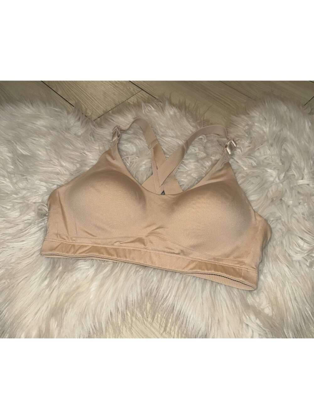 CALIA Carrie Underwood Made To Move Medium Support Sports Bra WF Womens M Beige
